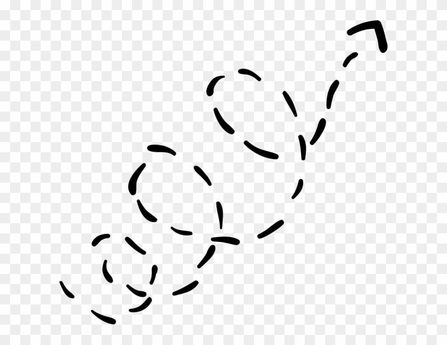 Dotted Line With Arrow Clipart