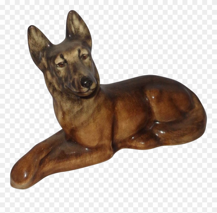 German Shepherd Lying Down - Dog Leg Lying Down Clipart