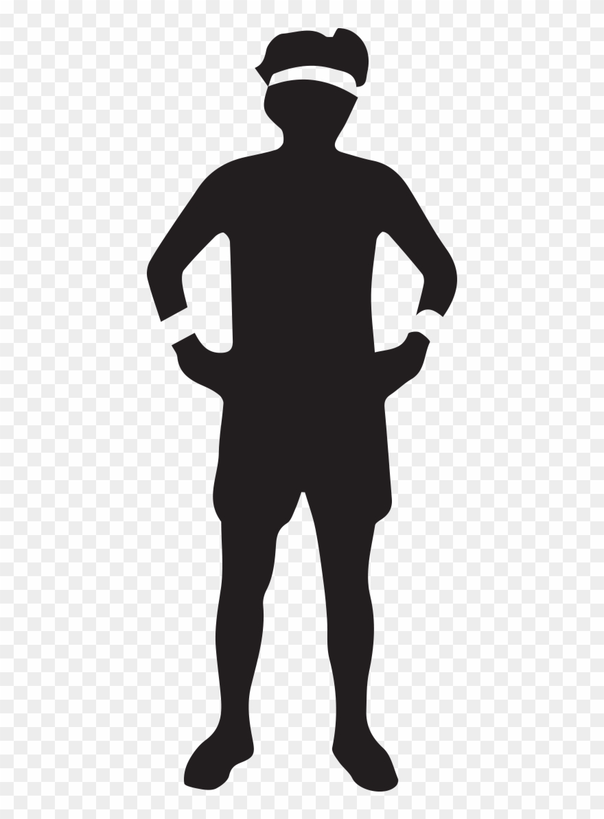 Woman Standing Silhouette Vector Clipart