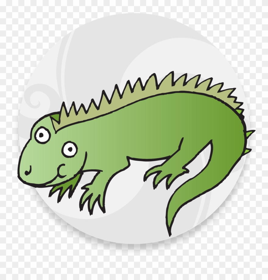 Click To See The Translation - Green Iguana Clipart