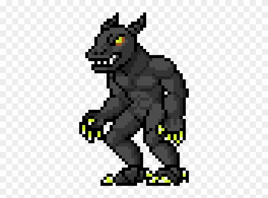 Grey Pyro-demon - Illustration Clipart