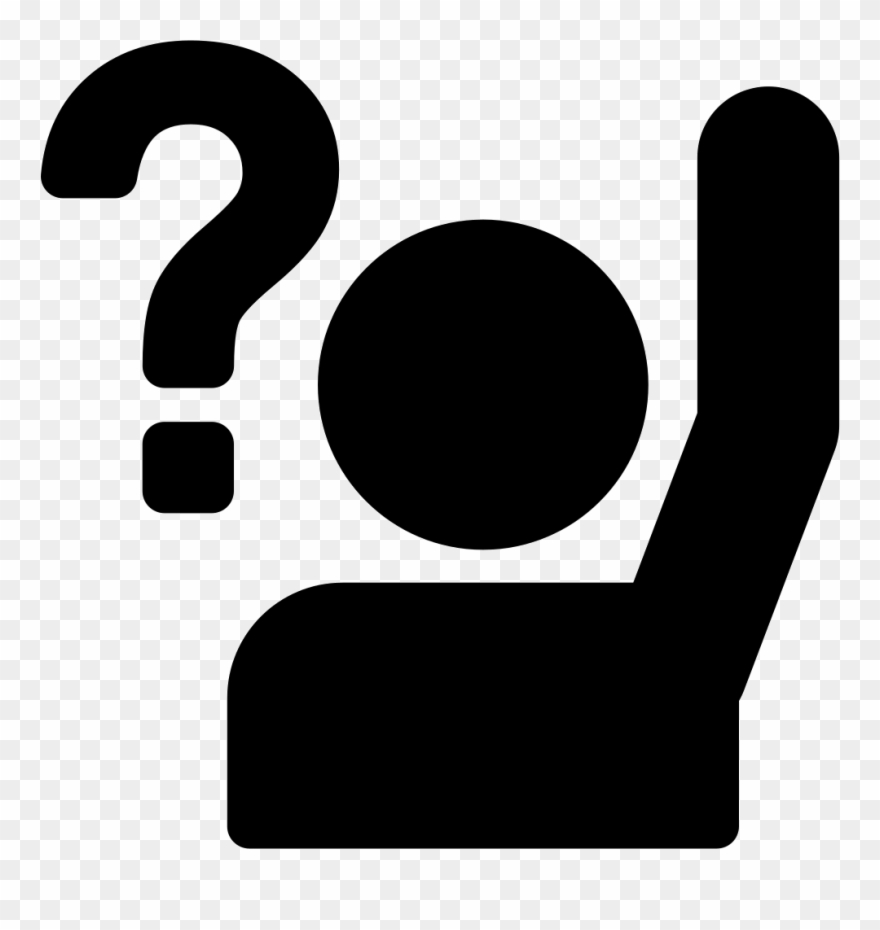 Ask Comments - Raise Your Hand Icon Clipart