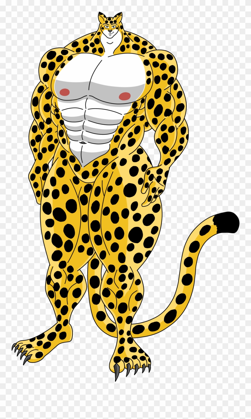 Leopard Man - Illustration Clipart