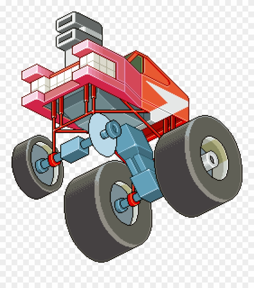 Praxxiz Monster Truck - Car Clipart