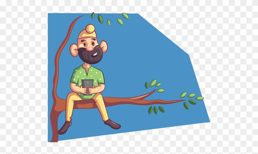 Punjabi Sardar - Vector Graphics Clipart