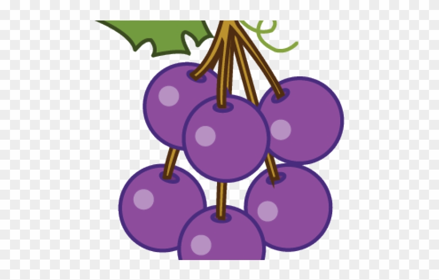 Grapes Clipart Purple Object - Png Download