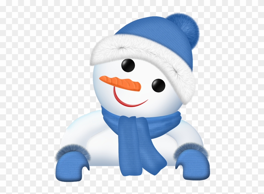 ⛄ *snowman Natale Blu, Pupazzo Di Neve, Clip Art, Natale, - Png Download