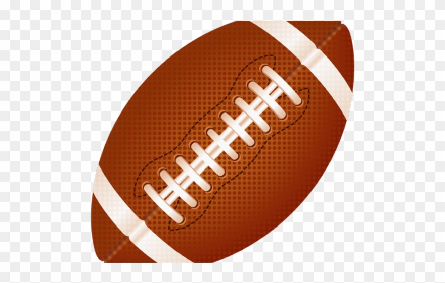 Rugby Ball Clipart Footy - American Football Transparent Background - Png Download