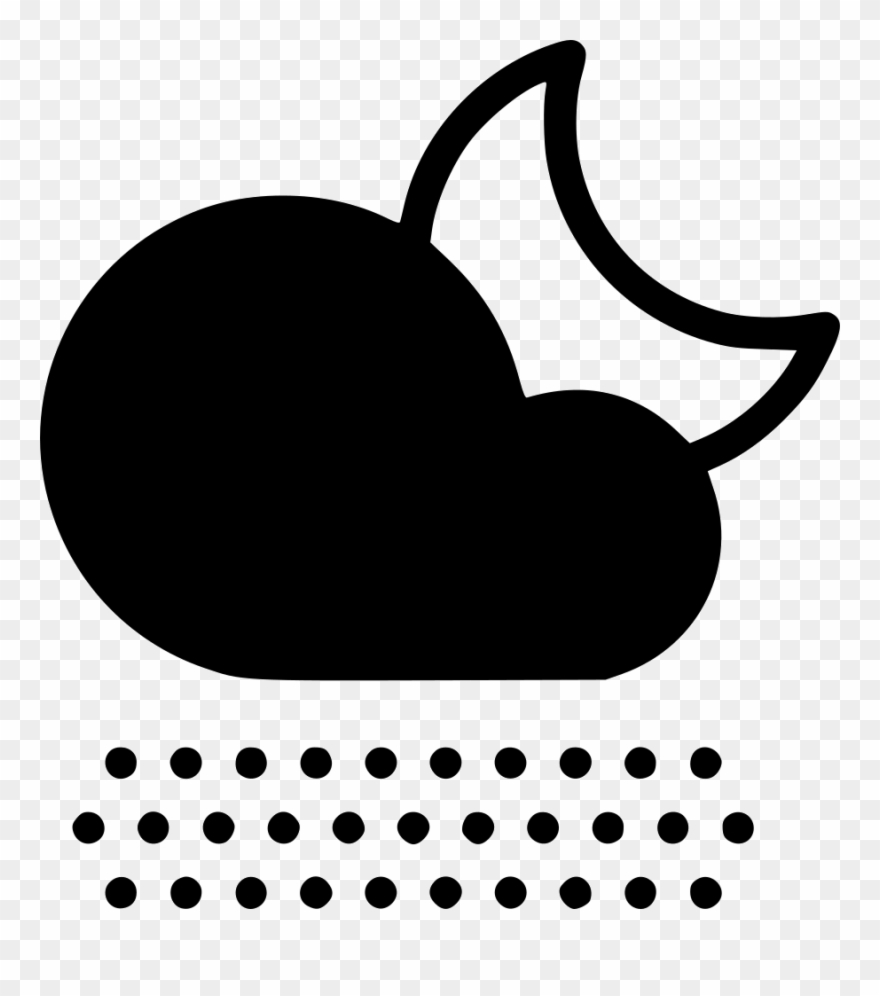 Night Fog Cloud Moon Comments - Cloud Clipart