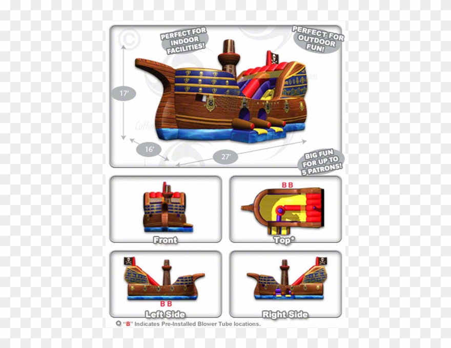 We Offer A Set Of 50 Plastic Covers To Protect Your - Peter Pan Bounce House Clipart