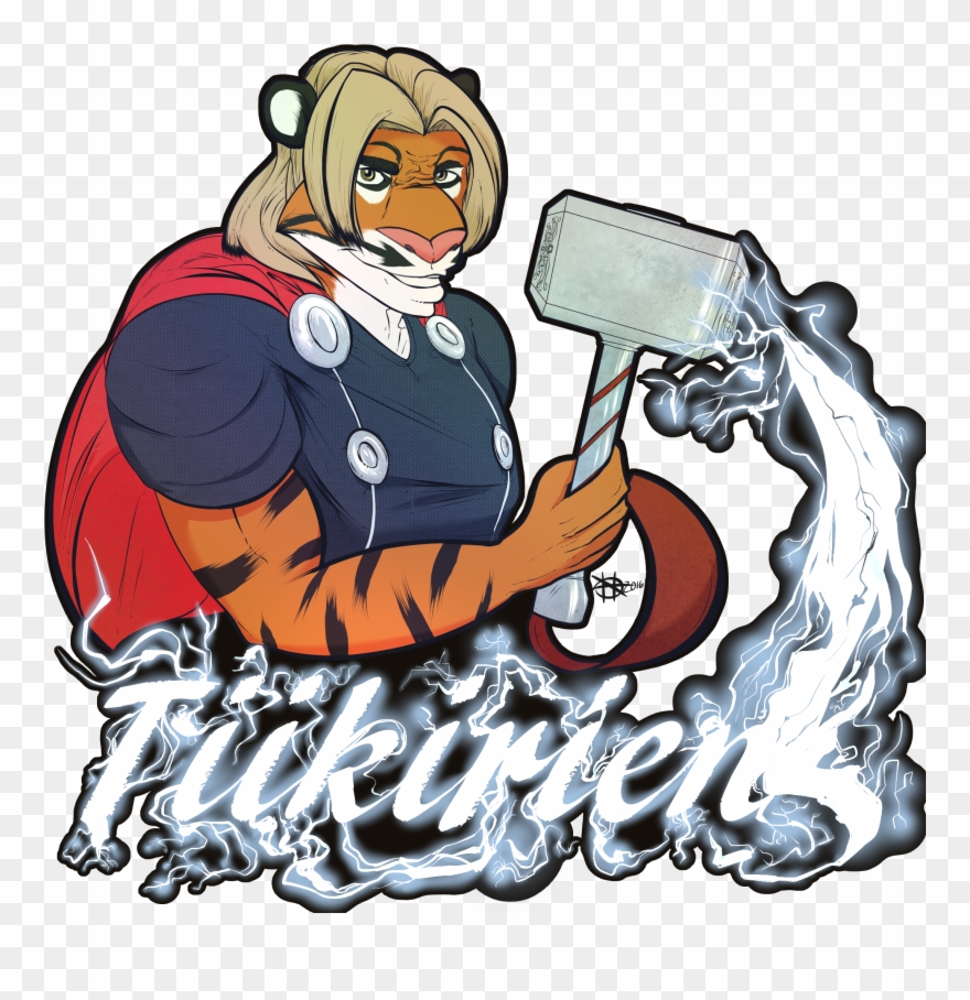 Tiikirien Football Thor Badge - Illustration Clipart