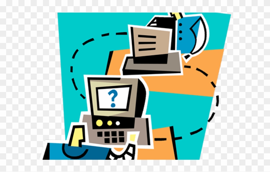 Computer Clipart Confusion - Clip Art - Png Download