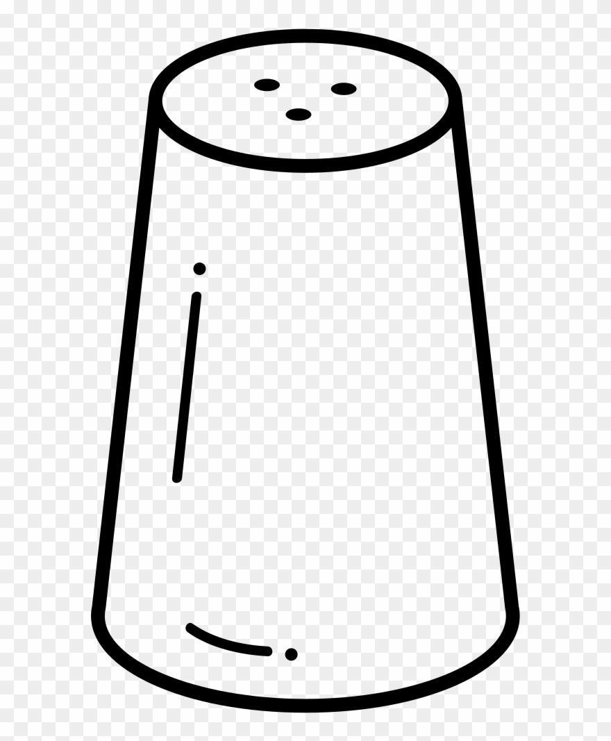 Salt Shaker Coloring Page - Imagen De Un Salero Para Colorear Clipart