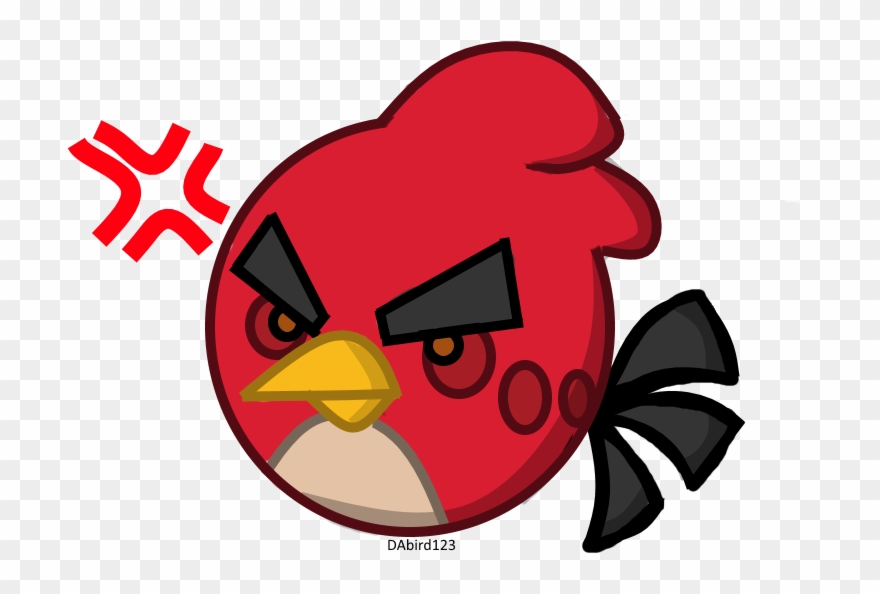 Cardinal Clipart Angry - Angry Bird Chibi - Png Download