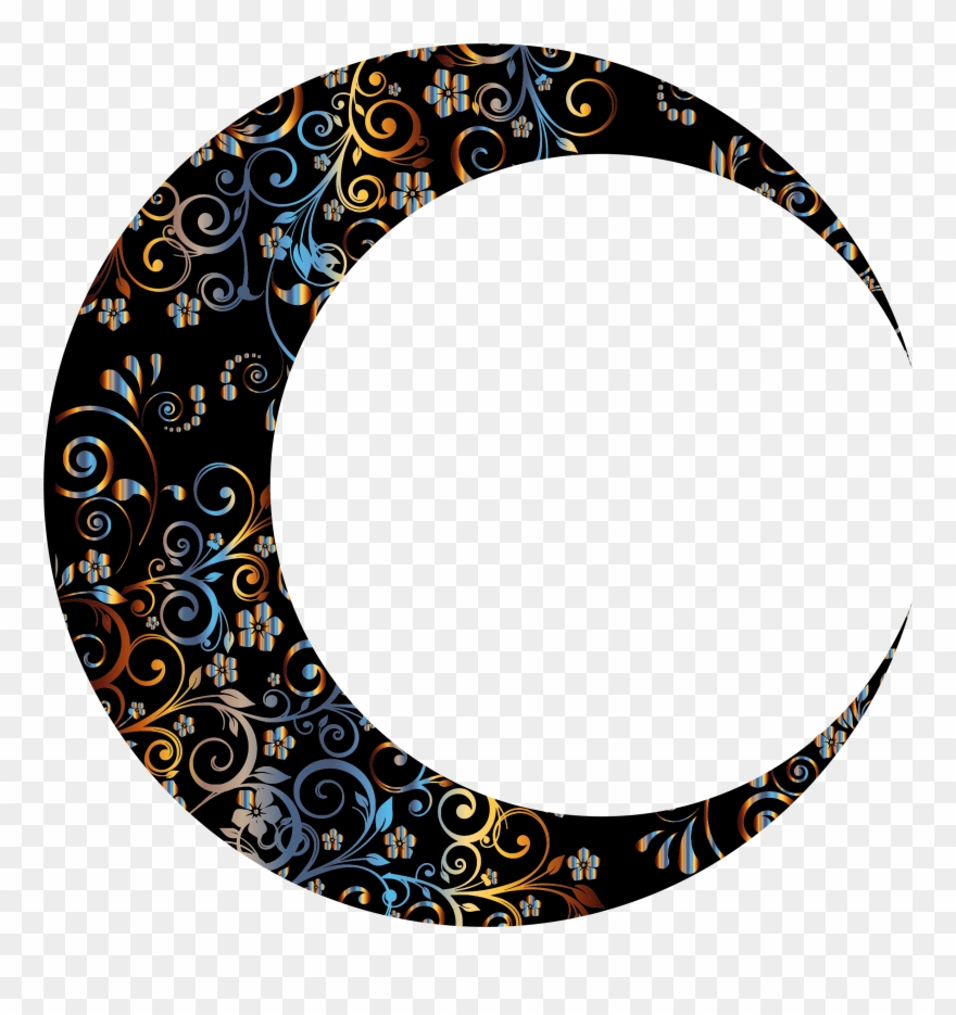 Big Image - Gold Crescent Moon Png Clipart