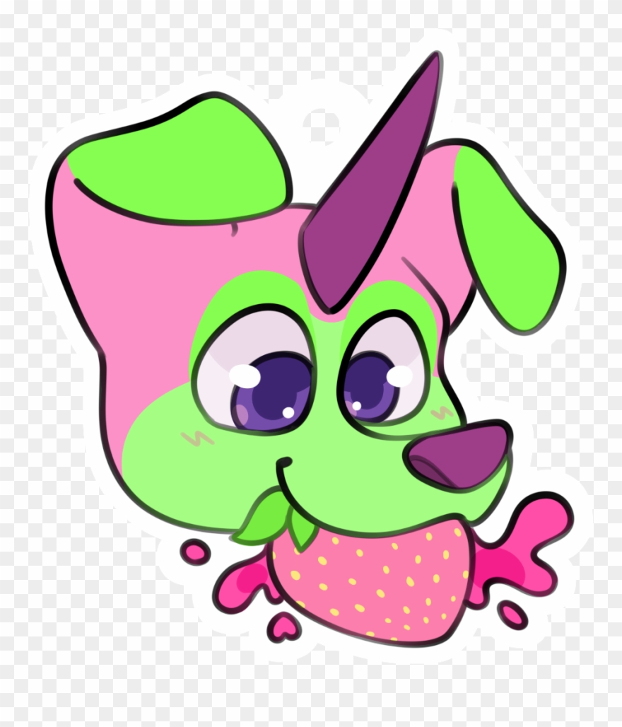 Strawberry Badge - Cartoon Clipart