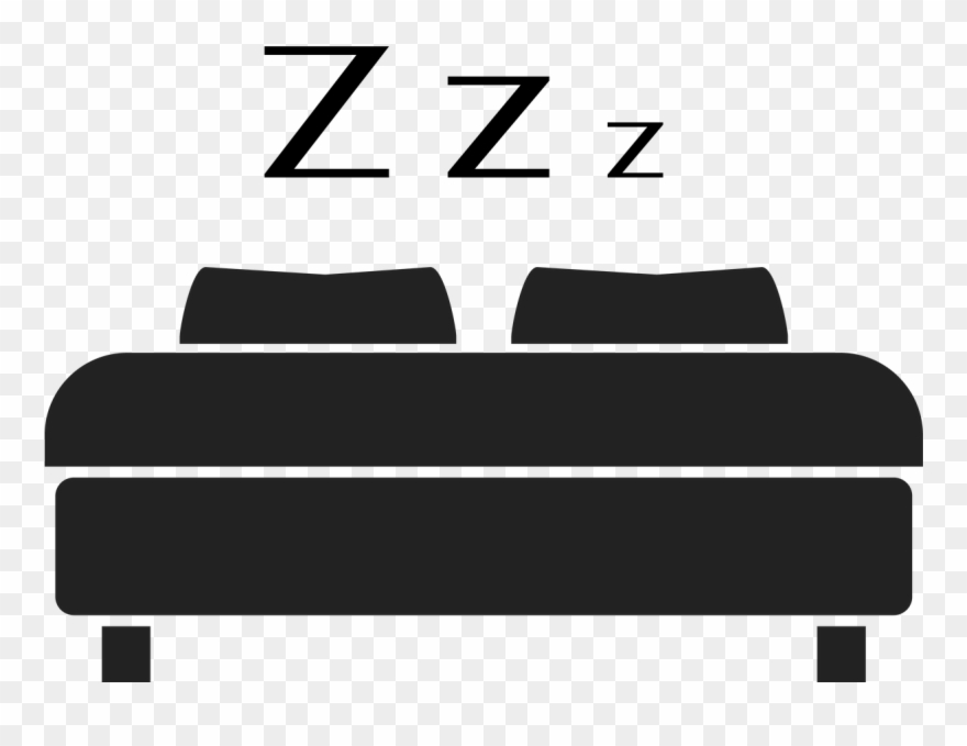 Bed Icon Png - Bed Silhouette Vector Clipart