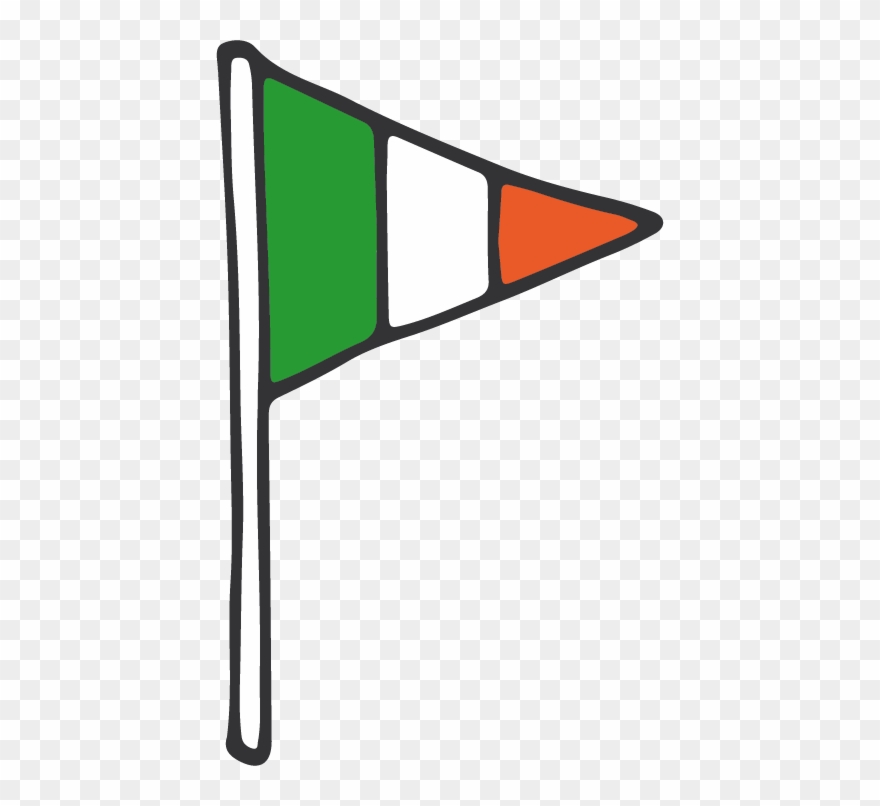 Pointy Irish Flag Clipart