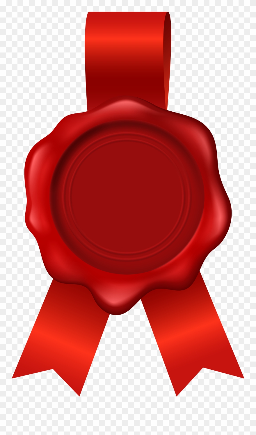 Wax Stamp Transparent Red Image - Circle Clipart