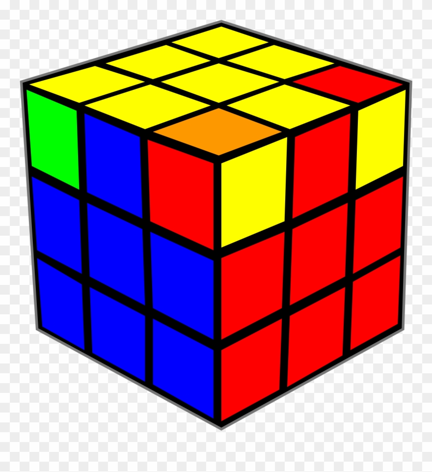 Open - Rubik's Cube Png Clipart