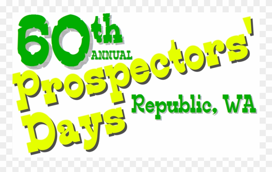 60th Annual Prospectors' Days - Graphic Design Clipart