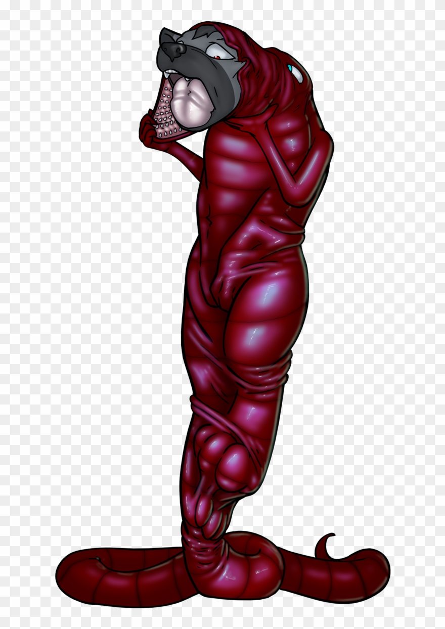 Red Leech And Aku - Illustration Clipart