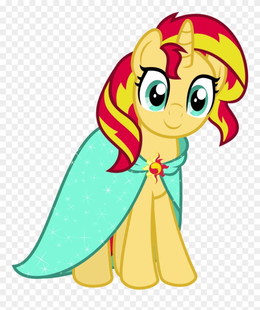 Sunset Shimmer With Robe - Mlp Sunset Shimmer Dress Clipart