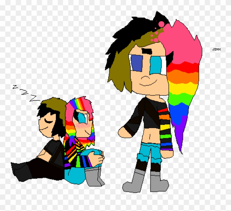 Jinx Fusion Of Shimmer And Coal - Cartoon Clipart