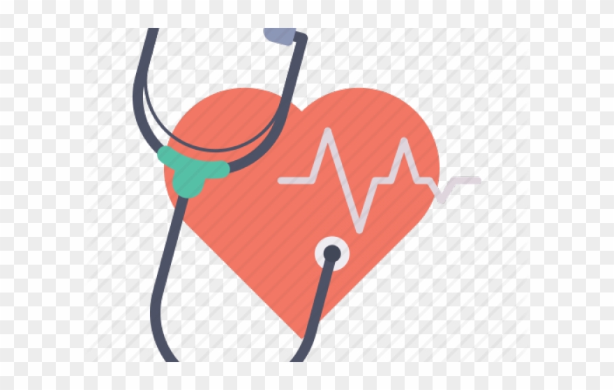 Heart Icons Stethoscope - Heart Beat With Stethoscope Transparent Clipart