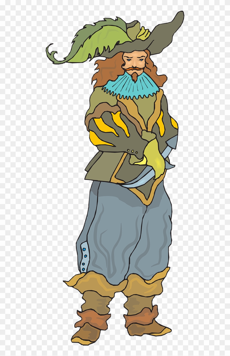 Man,17th,century,clip - Clip Art - Png Download