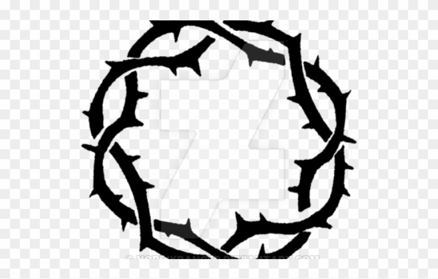 Thorns Clipart Transparent - Crown Of Thorns Logo - Png Download