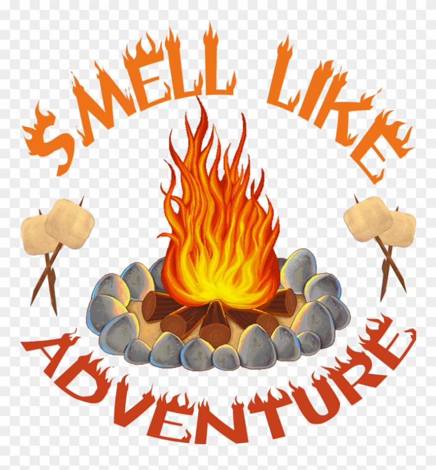 Camping Pontoon T Shirts - Campfire Clipart