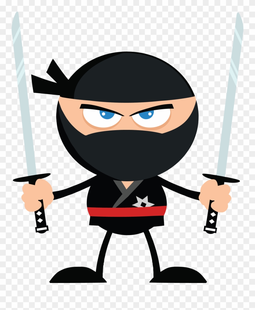 Stretching The Limitations Of Getting Older - Ninja Warrior Cartoon Clipart