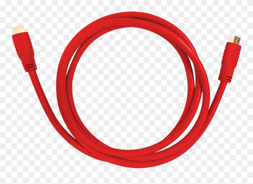 Clip Art Royalty Free Hdmi A Aurora Multimedia Corp - Red Cables - Png Download