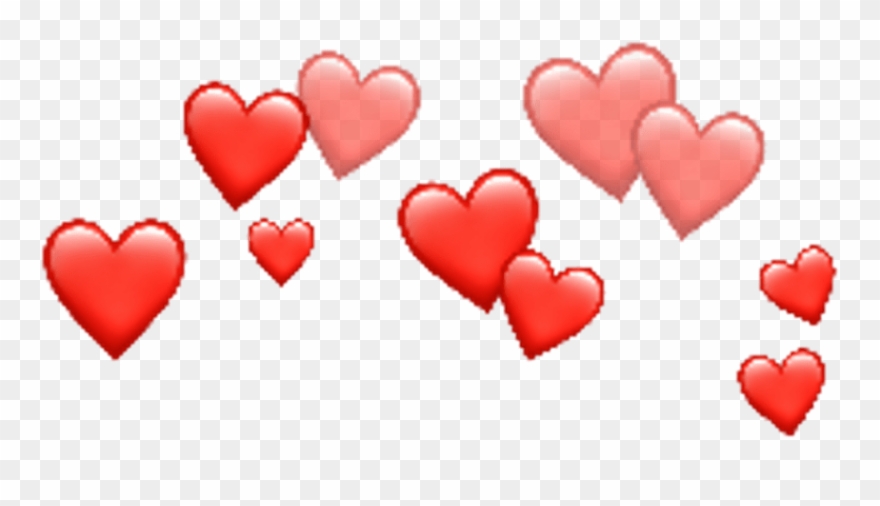 Free Png Download Red Heart Crown Png Images Background - Emoji Heart Crown Png Clipart