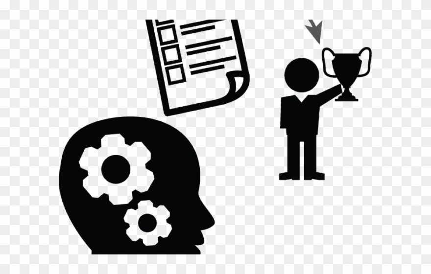 Black Amp White Clipart Professional Power - Goal Setting Icon - Png Download