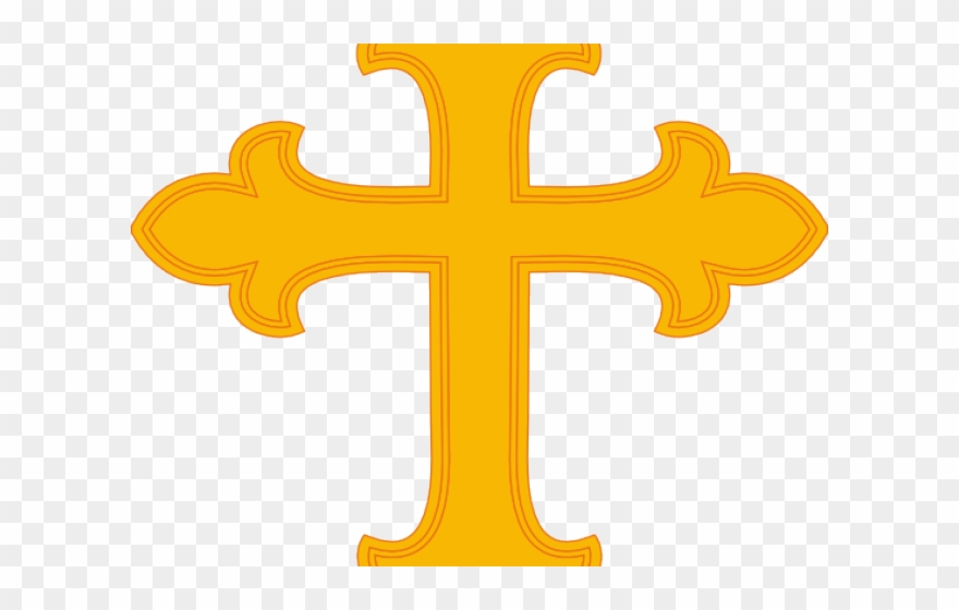Aztec Clipart Cross - Clip Art Golden Cross - Png Download