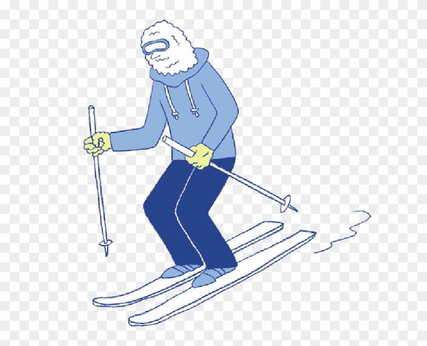 Ba-ski2 Img 6 - Skier Turns Clipart