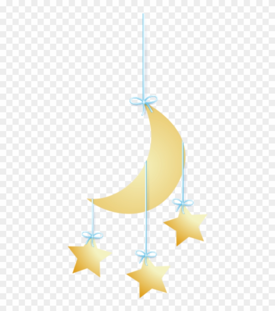 Ftestickers Clipart Cartoon Moon Stars Cute - Illustration - Png Download