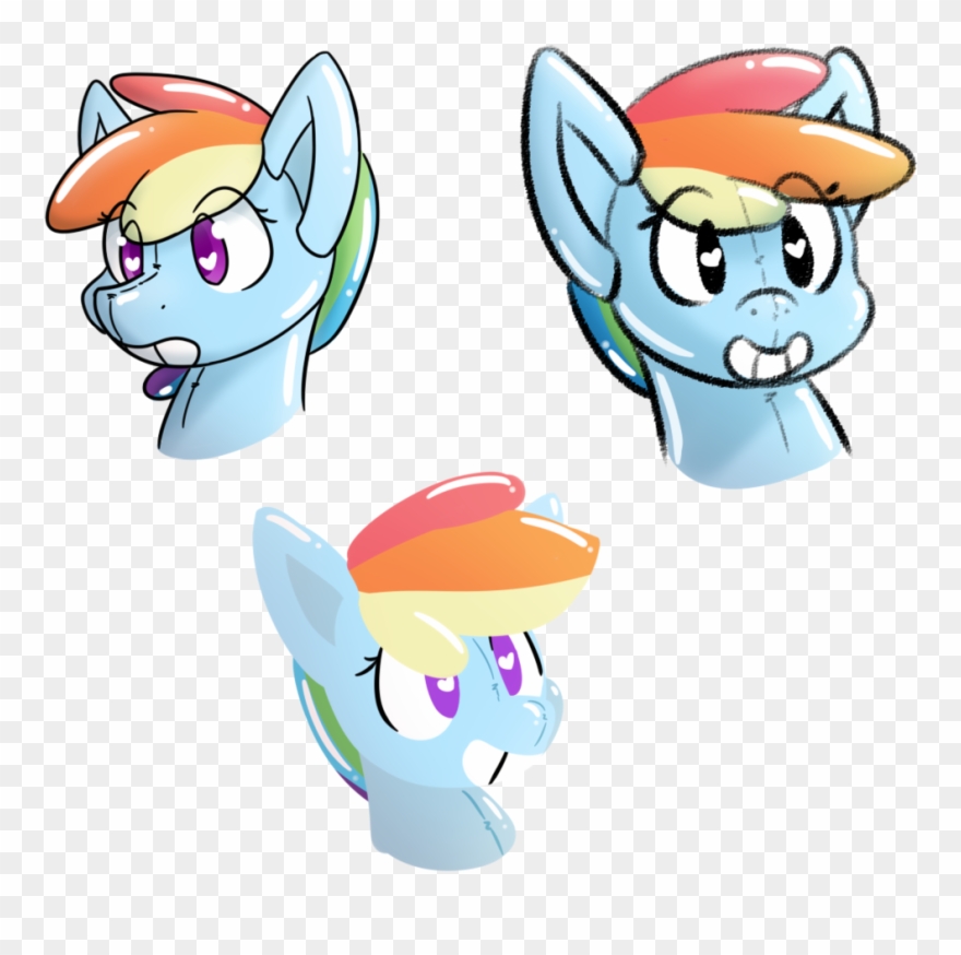 Ponballoon, Bust, Cel Shading, Cute, Heart Eyes, Inflatable, - Cartoon Clipart