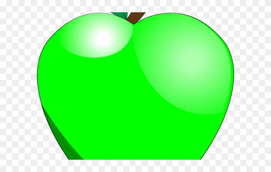 Apple Fruit Clipart Lime Green - Png Download
