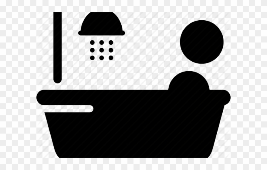 Bathtub Clipart Relaxing Bath - Illustration - Png Download
