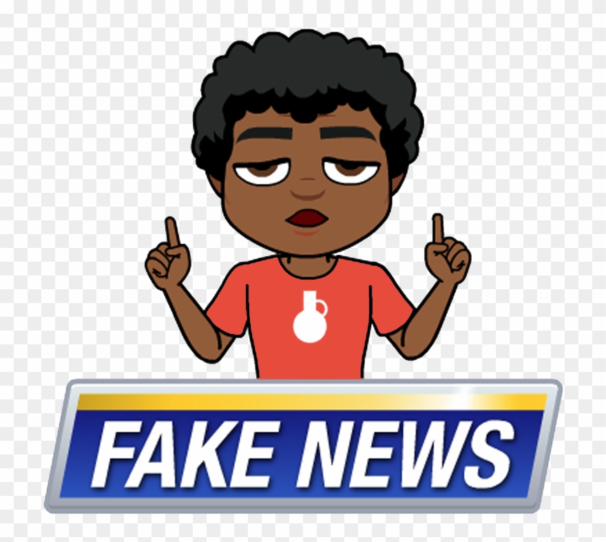 First, What Is Fake News - Fake News Bitmoji Clipart