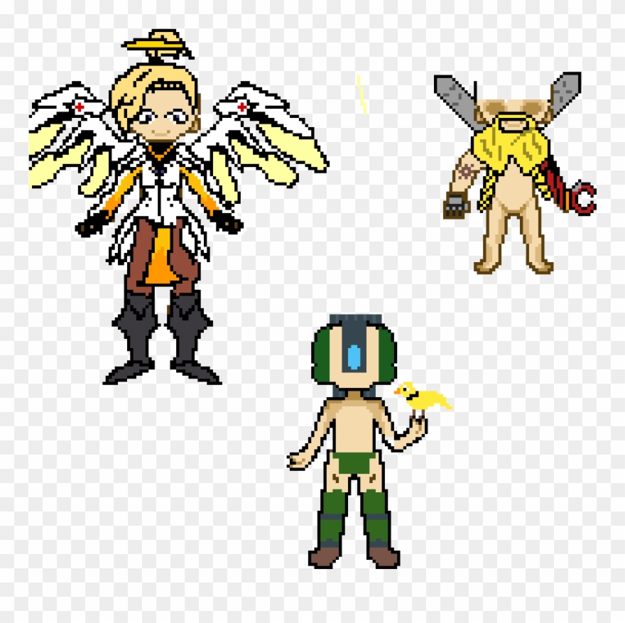 Mercy,torbjörn And Bastion I Hope You Like It - Cartoon Clipart