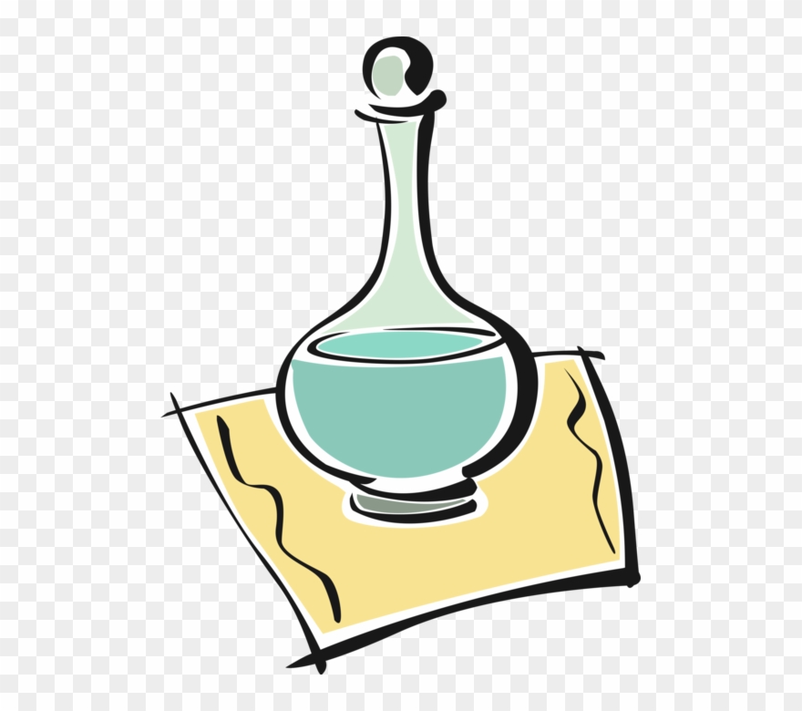 Vector Illustration Of Decanter Serving Vessels For Clipart