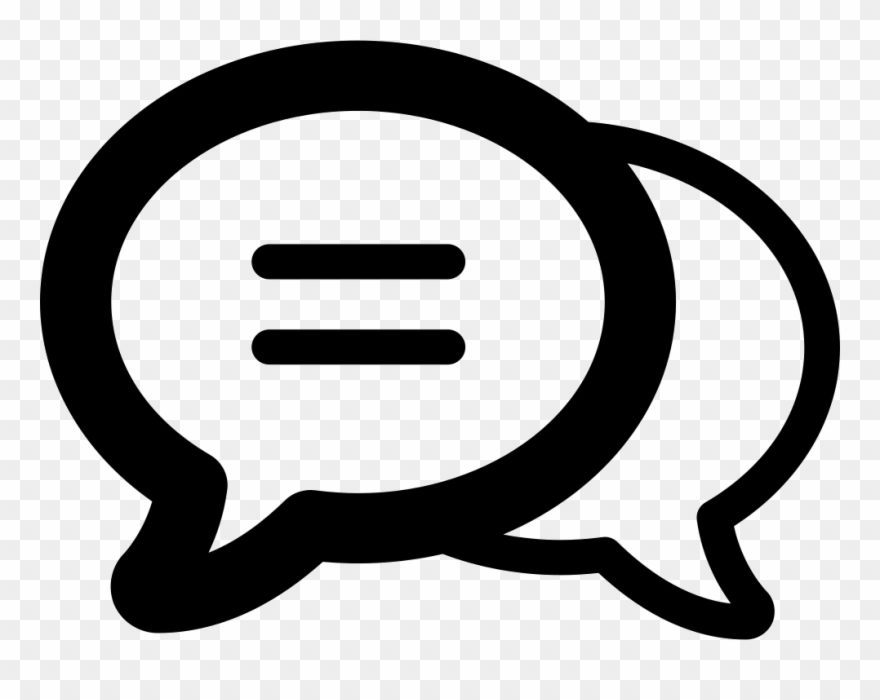 Speech Bubble Clipart Double - Speech Symbol Png Transparent Png