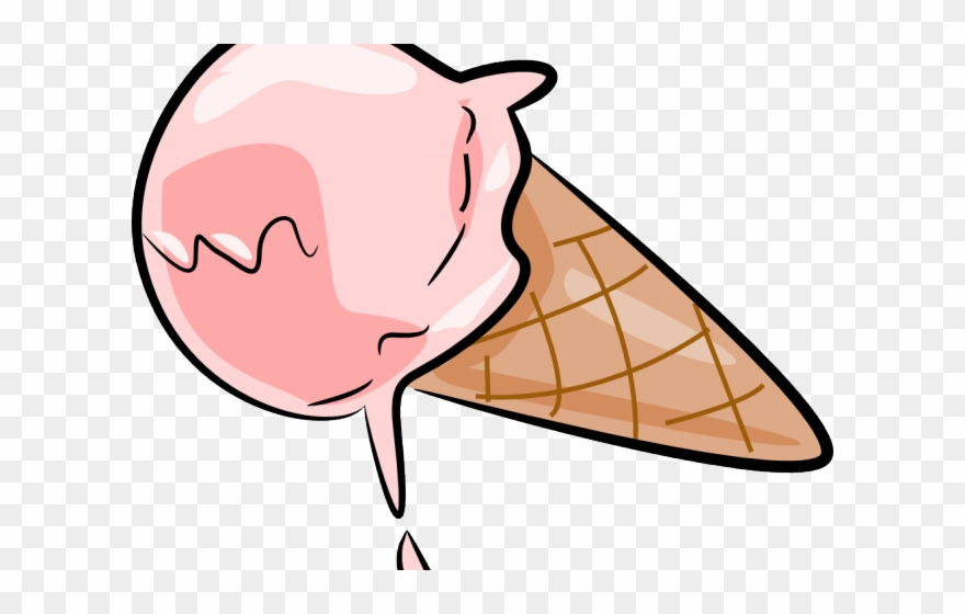 Sundae Clipart Clip Art - Melting Ice Cream Clipart - Png Download