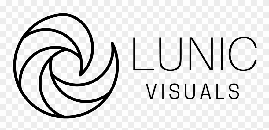 Lunic Visuals Logo - Line Art Clipart