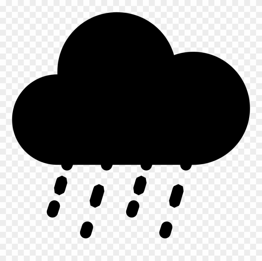 Heavy Rain Filled Icon - Heart Clipart