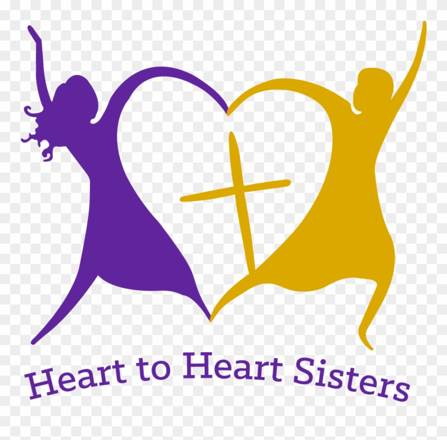 Sister Heart Clip Art - Graphic Design - Png Download